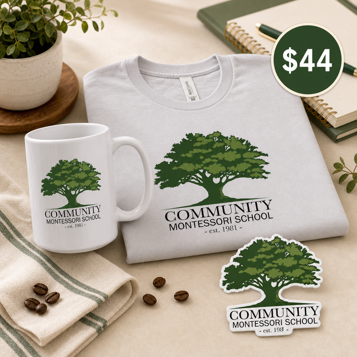 Parent Fuel Bundle - Core Logo Mug, Adult T-Shirt, and CMS Magnet